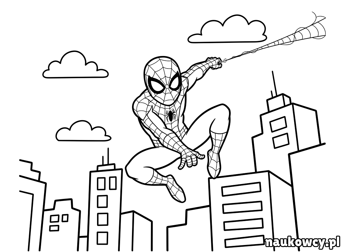 kolorowanka spider man