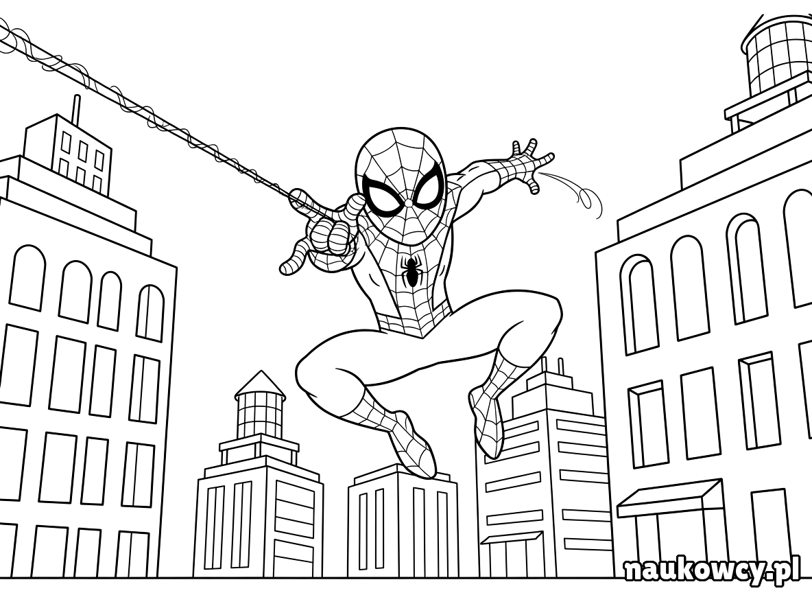 kolorowanka spider man