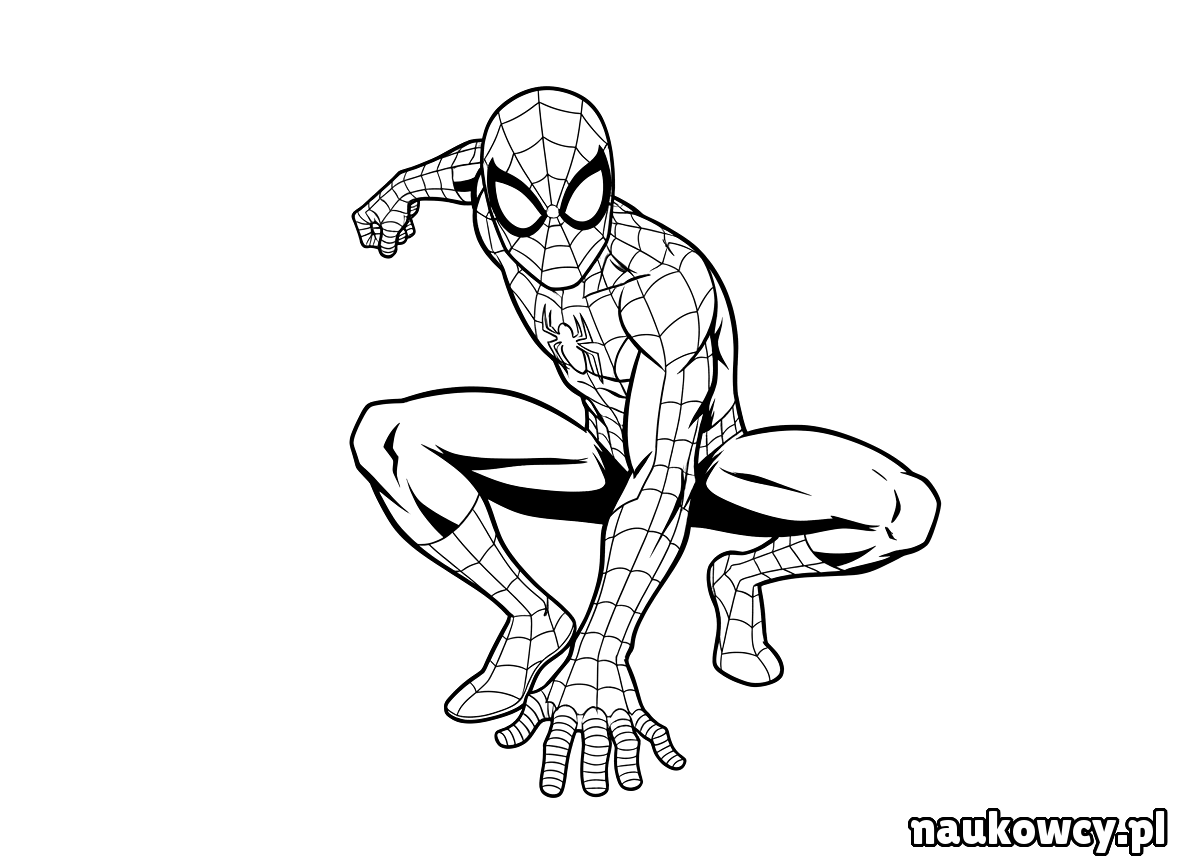 kolorowanka spider man