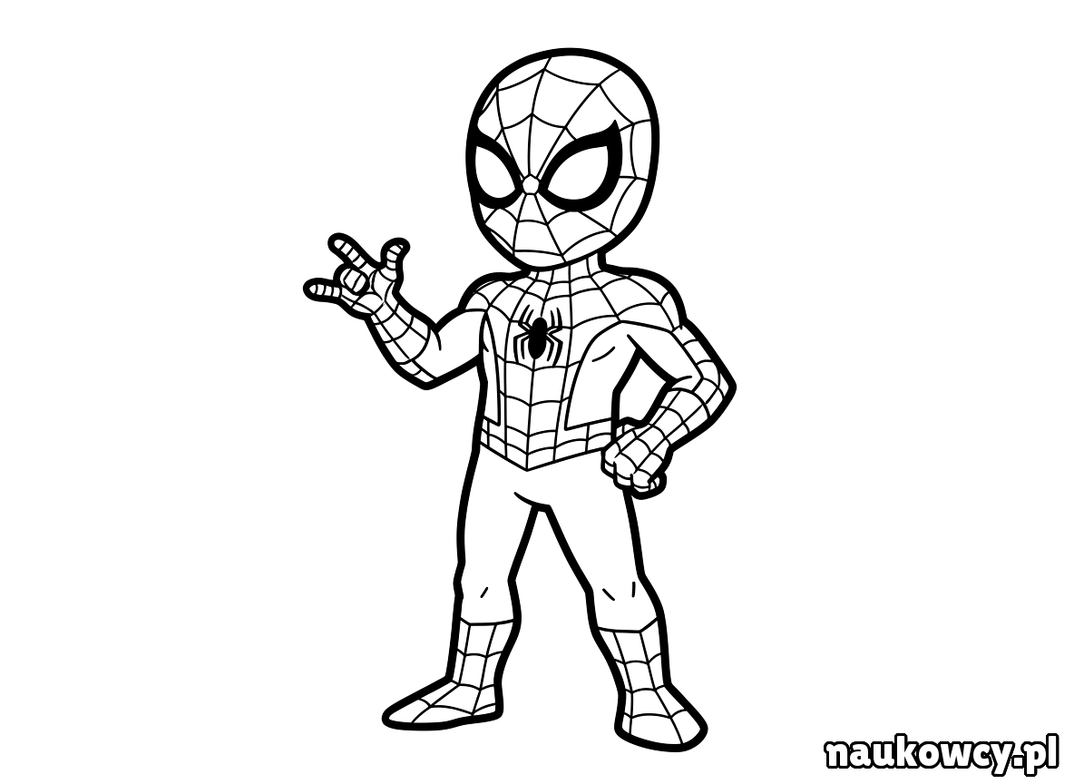 kolorowanka spider man