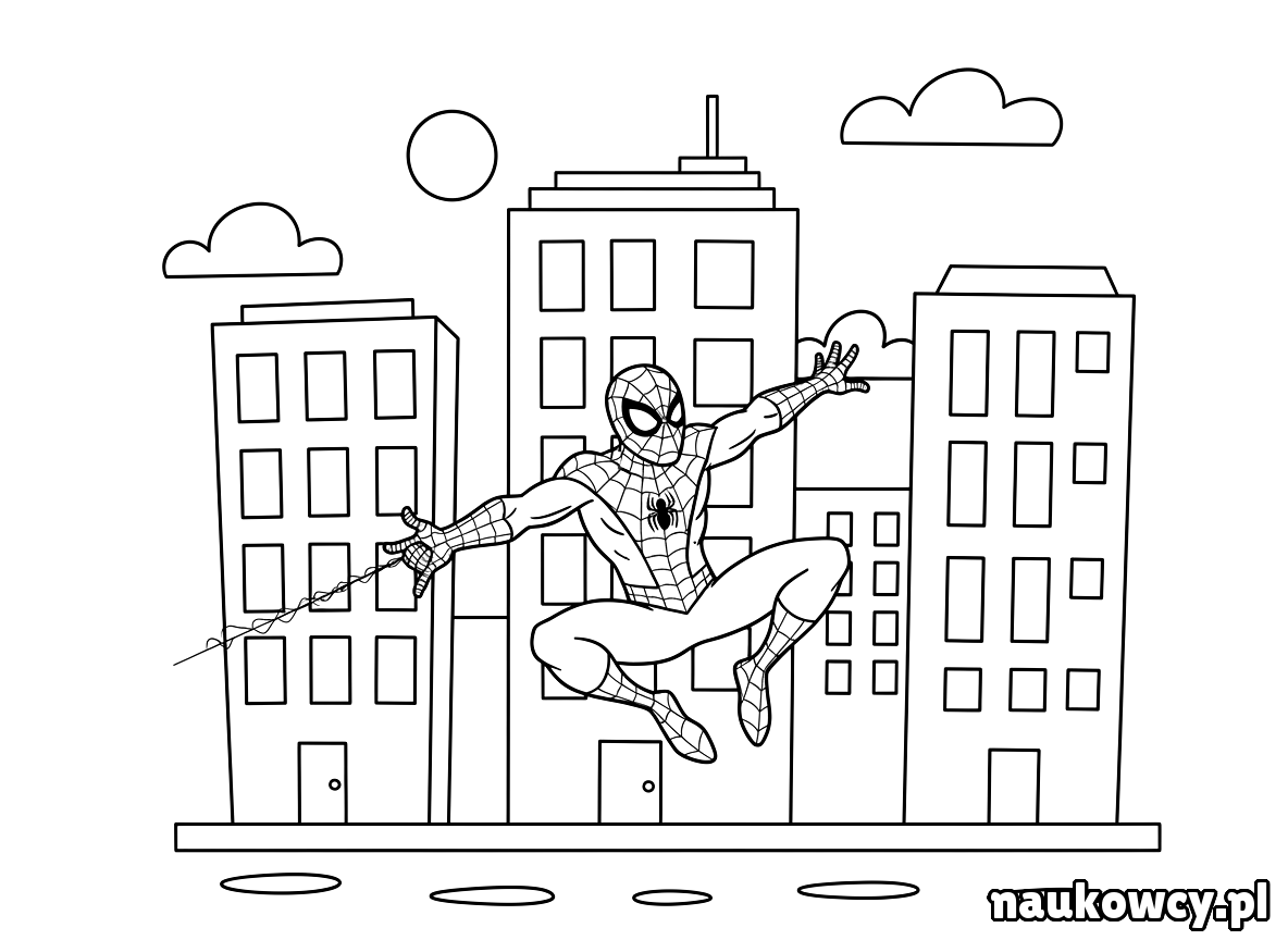 kolorowanka spider man