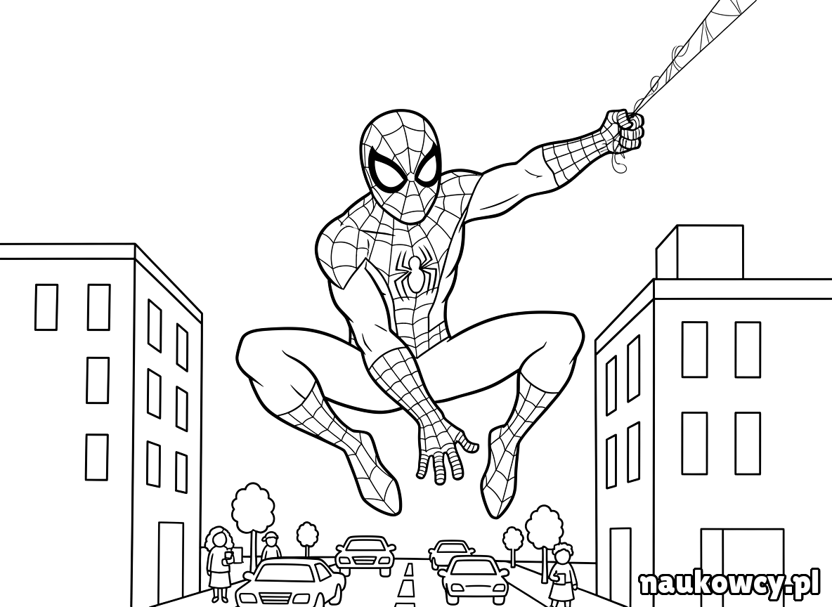 kolorowanka spider man