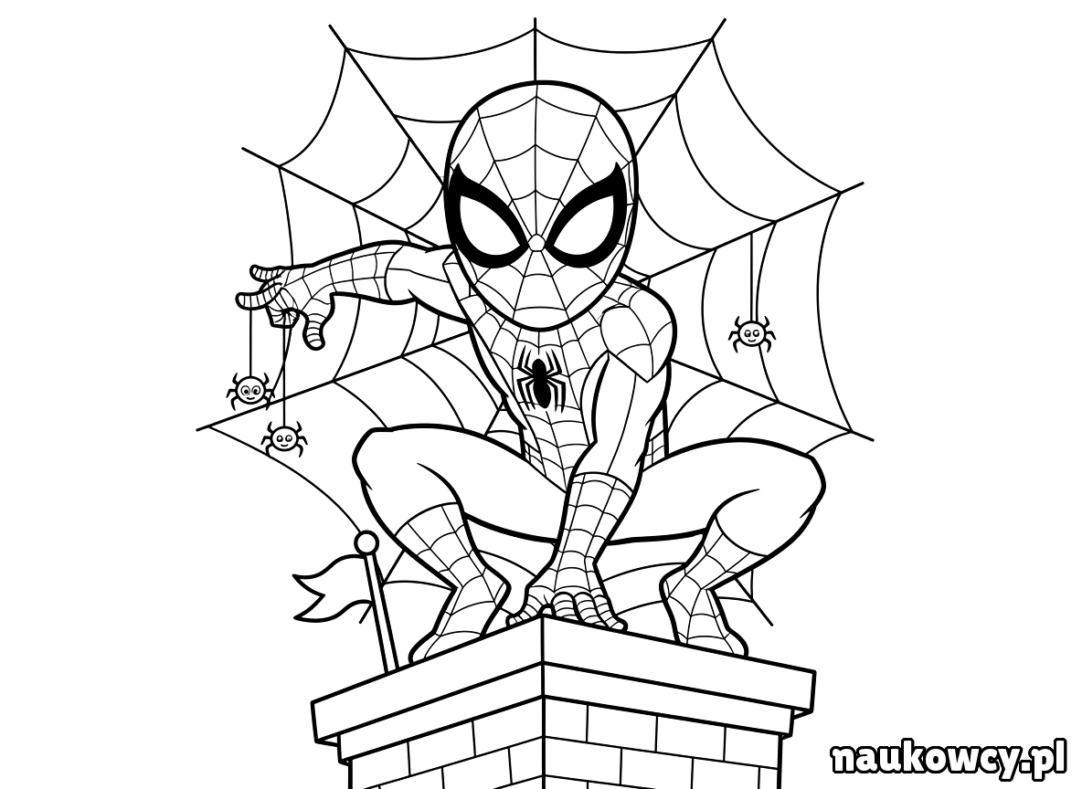 kolorowanka spider man