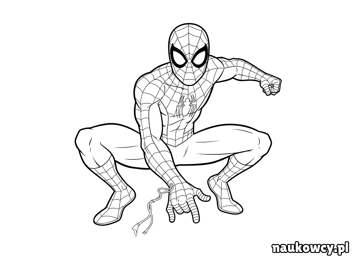 kolorowanka spider man
