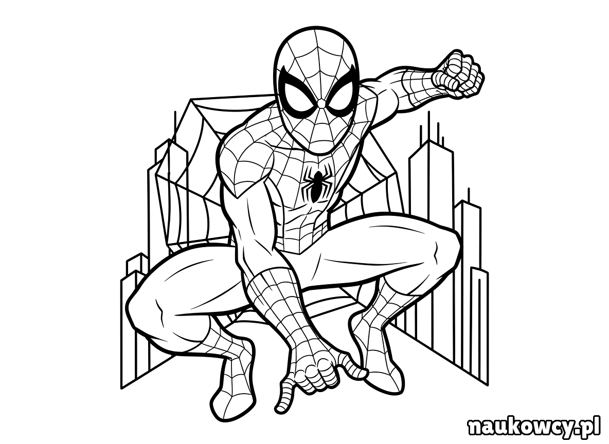 kolorowanka spider man
