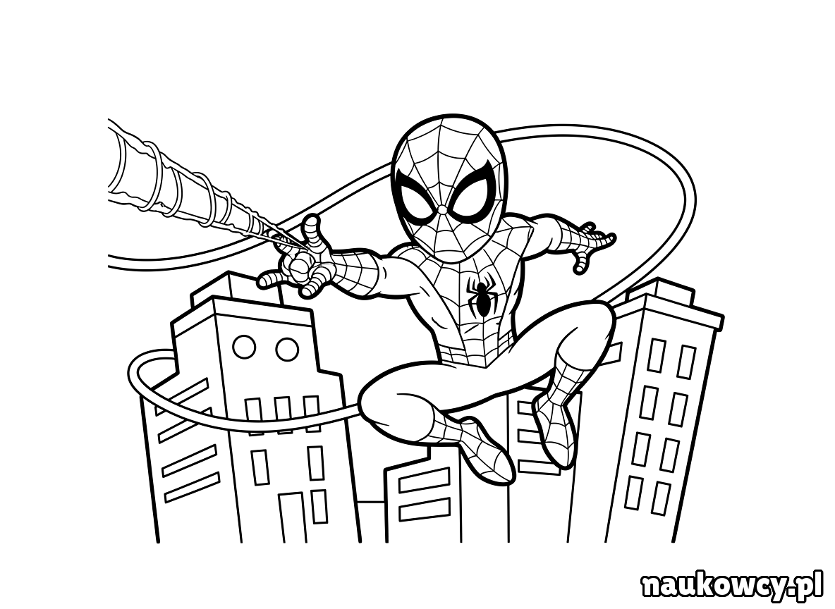 kolorowanka spider man