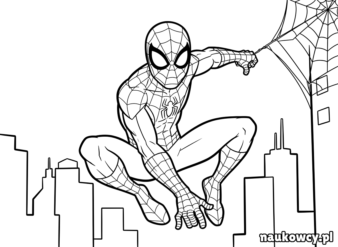 kolorowanka spider man