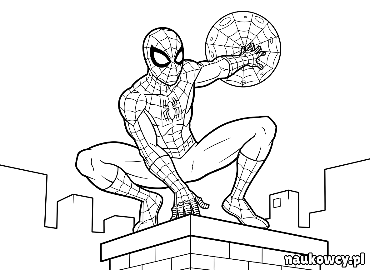 kolorowanka spider man