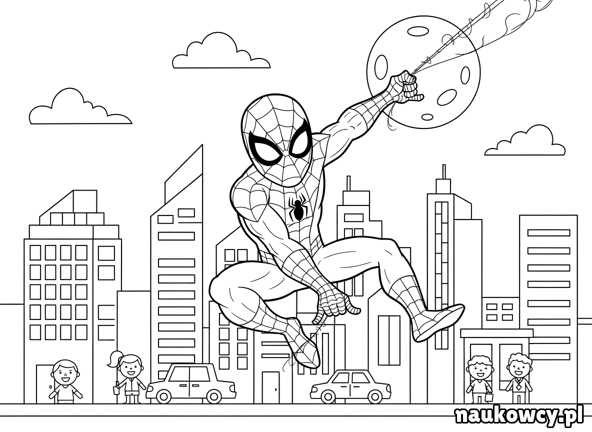 kolorowanka spider man