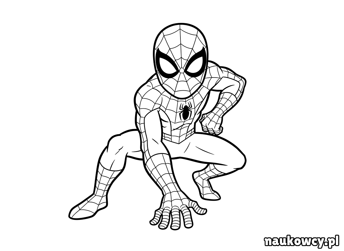 kolorowanka spider man