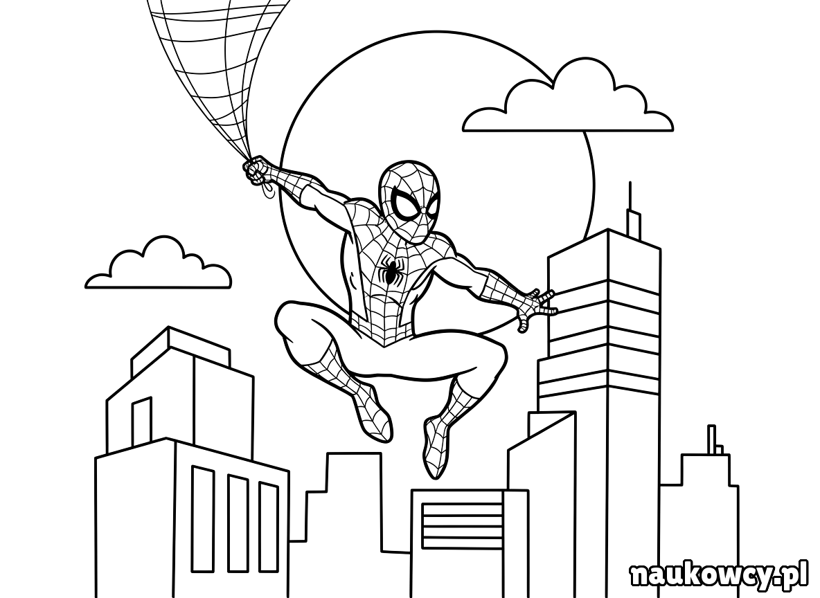 kolorowanka spider man