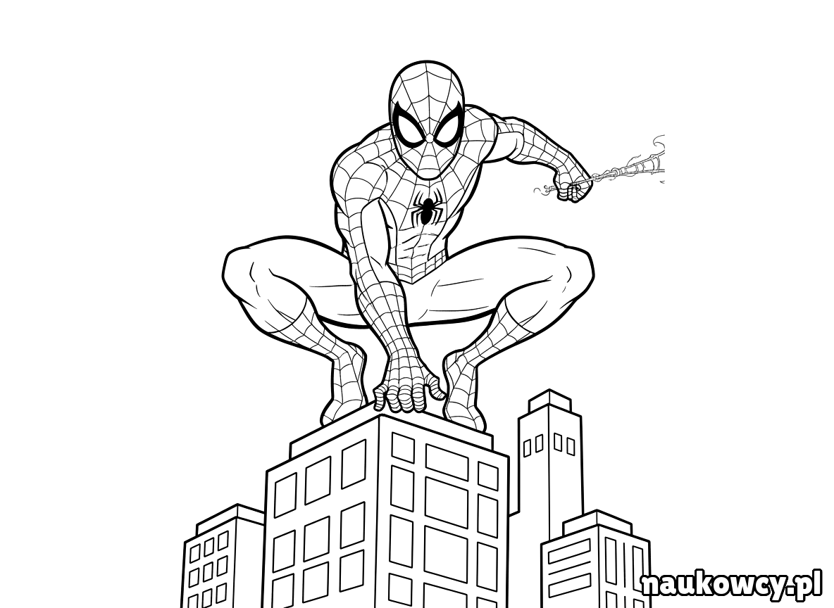 kolorowanka spider man