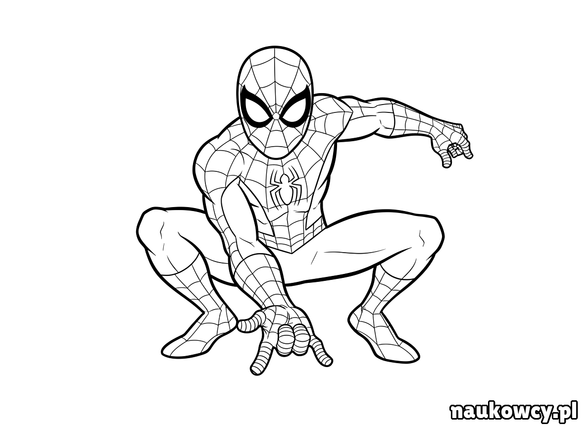 kolorowanka spider man