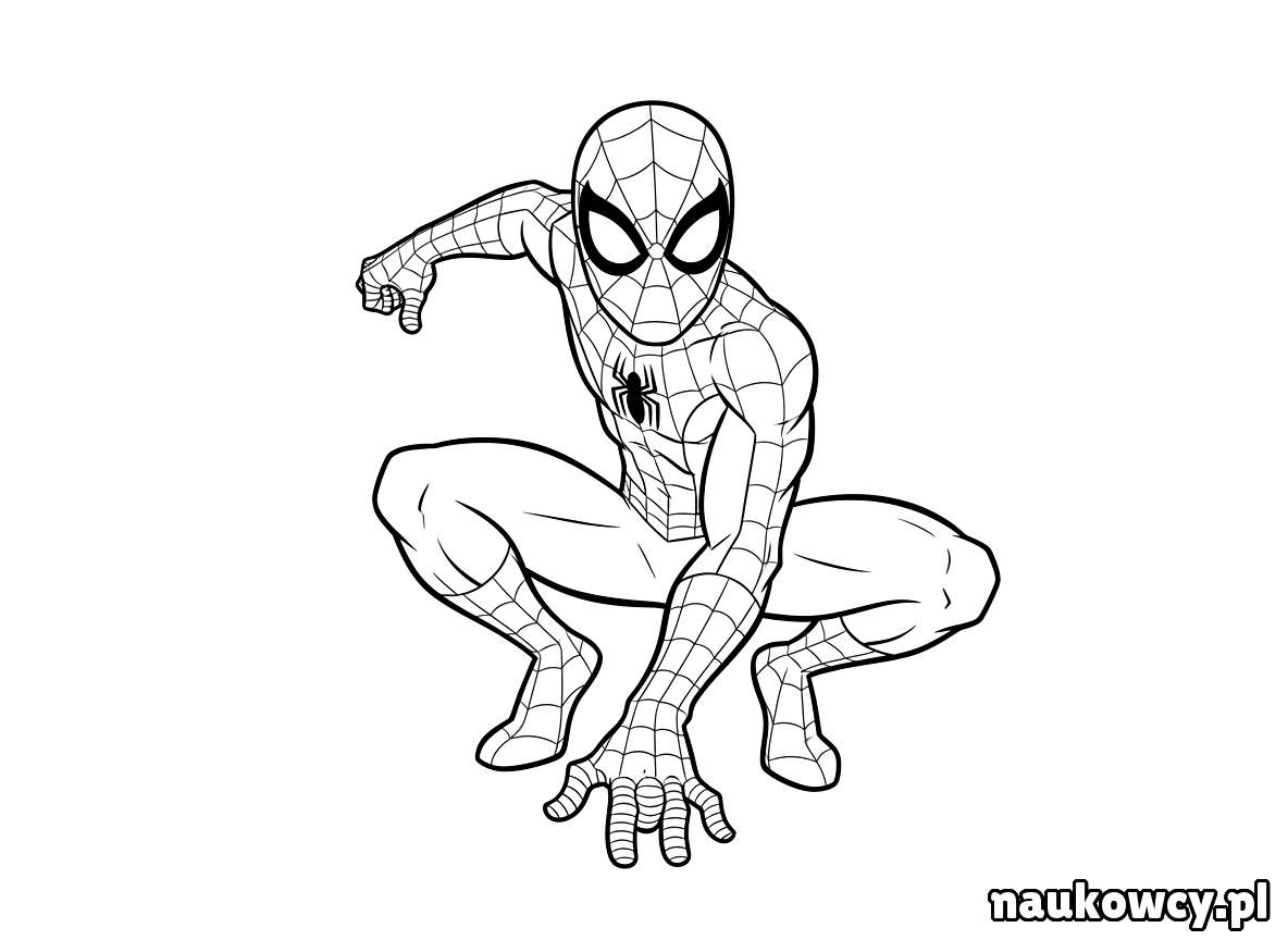 kolorowanka spider man