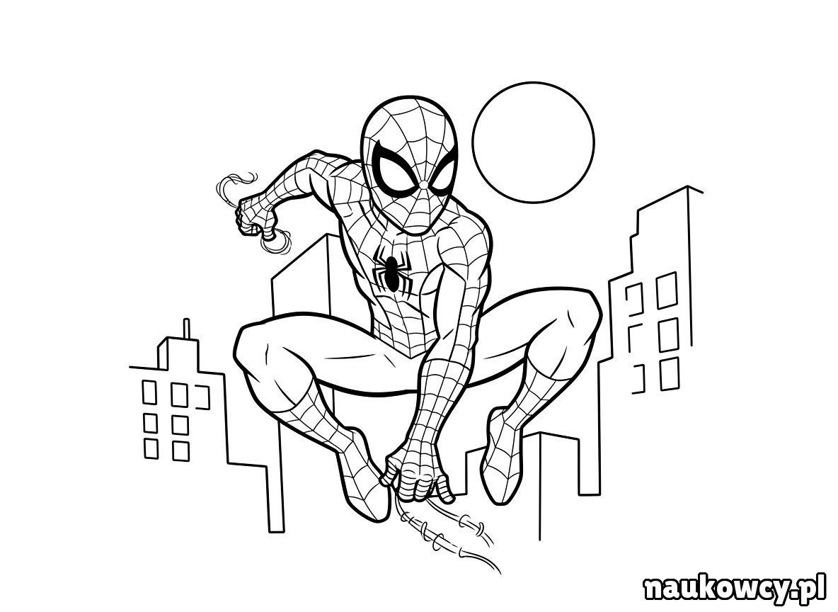 kolorowanka spider man