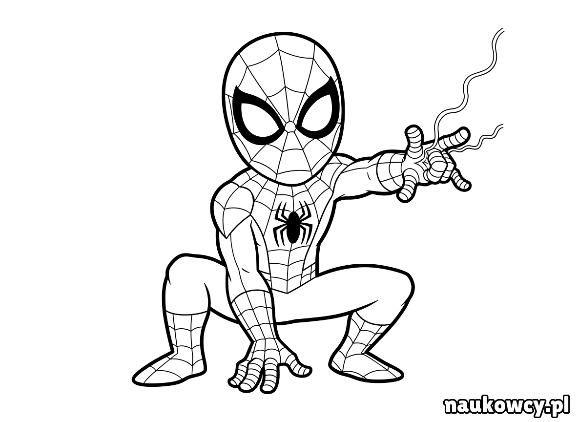 kolorowanka spider man