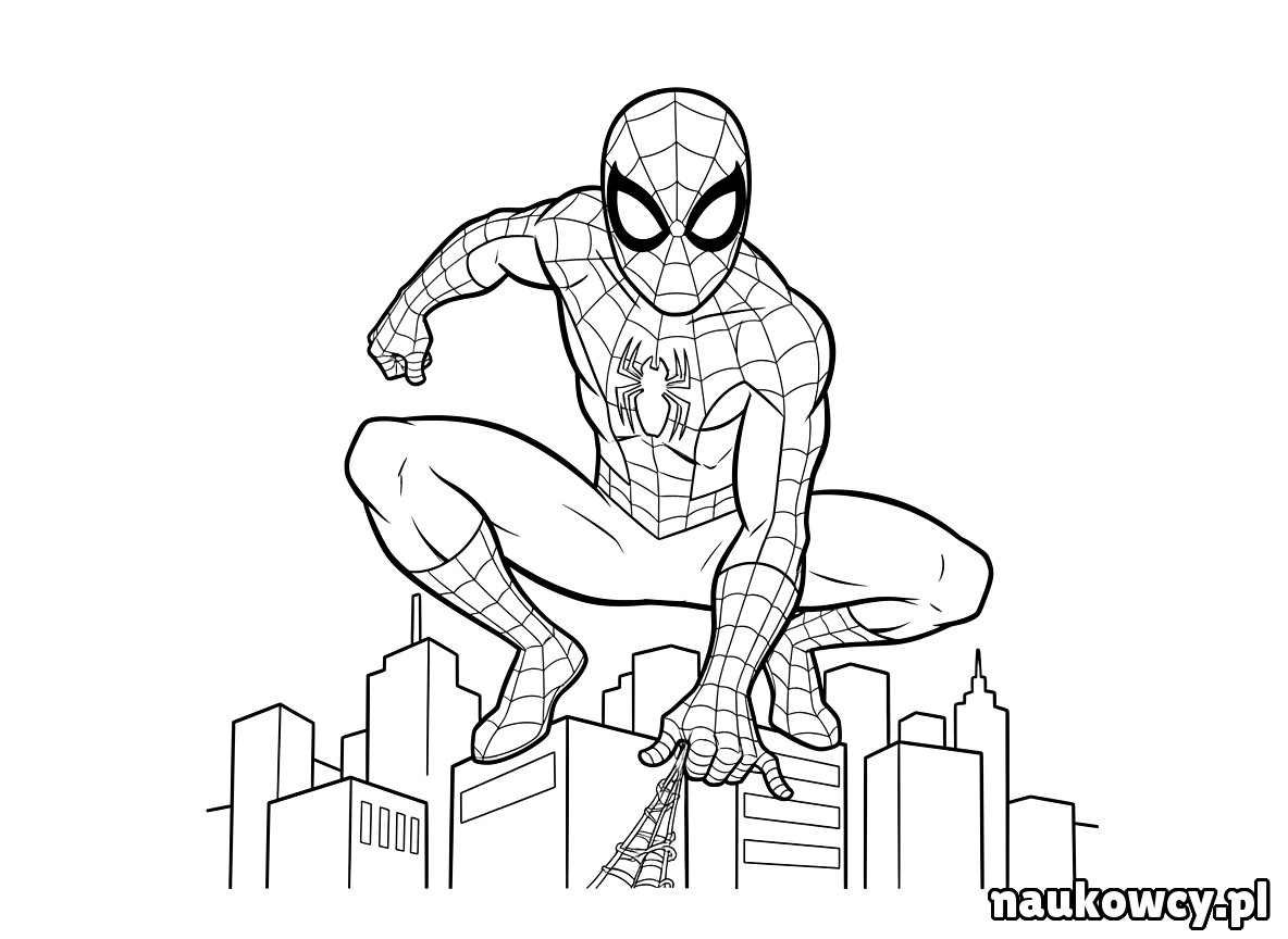 kolorowanka spider man