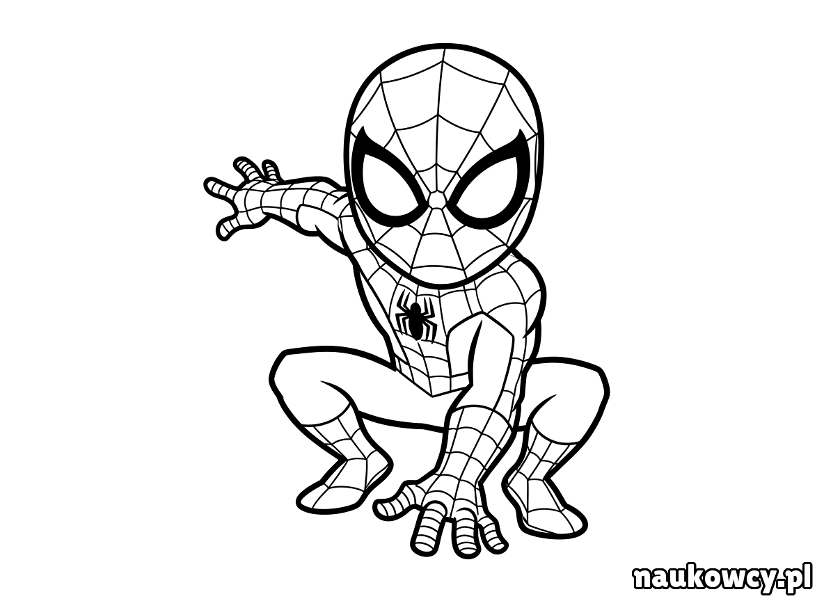 kolorowanka spider man