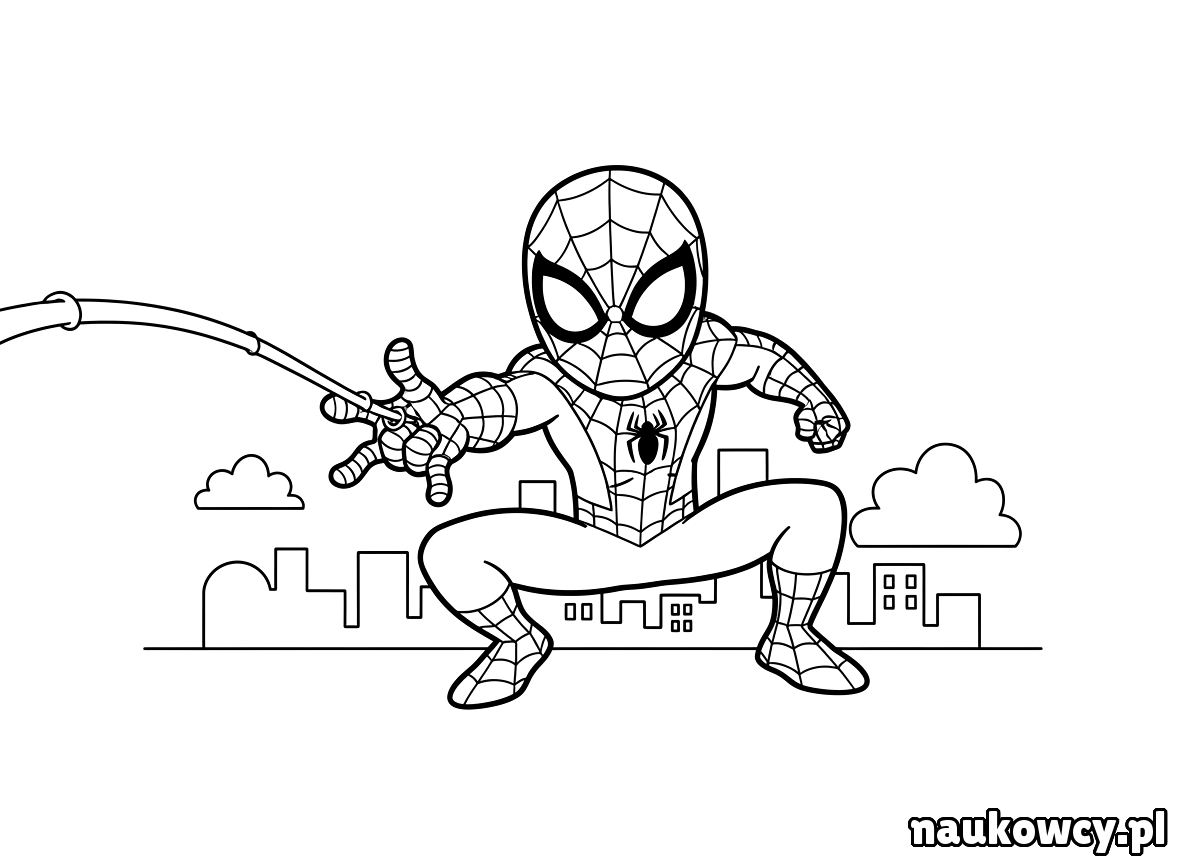 kolorowanka spider man