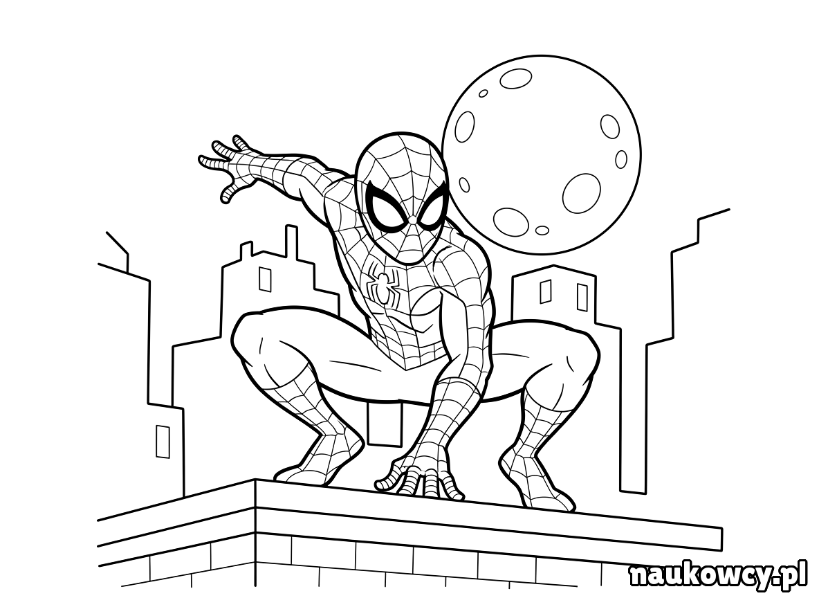 kolorowanka spider man