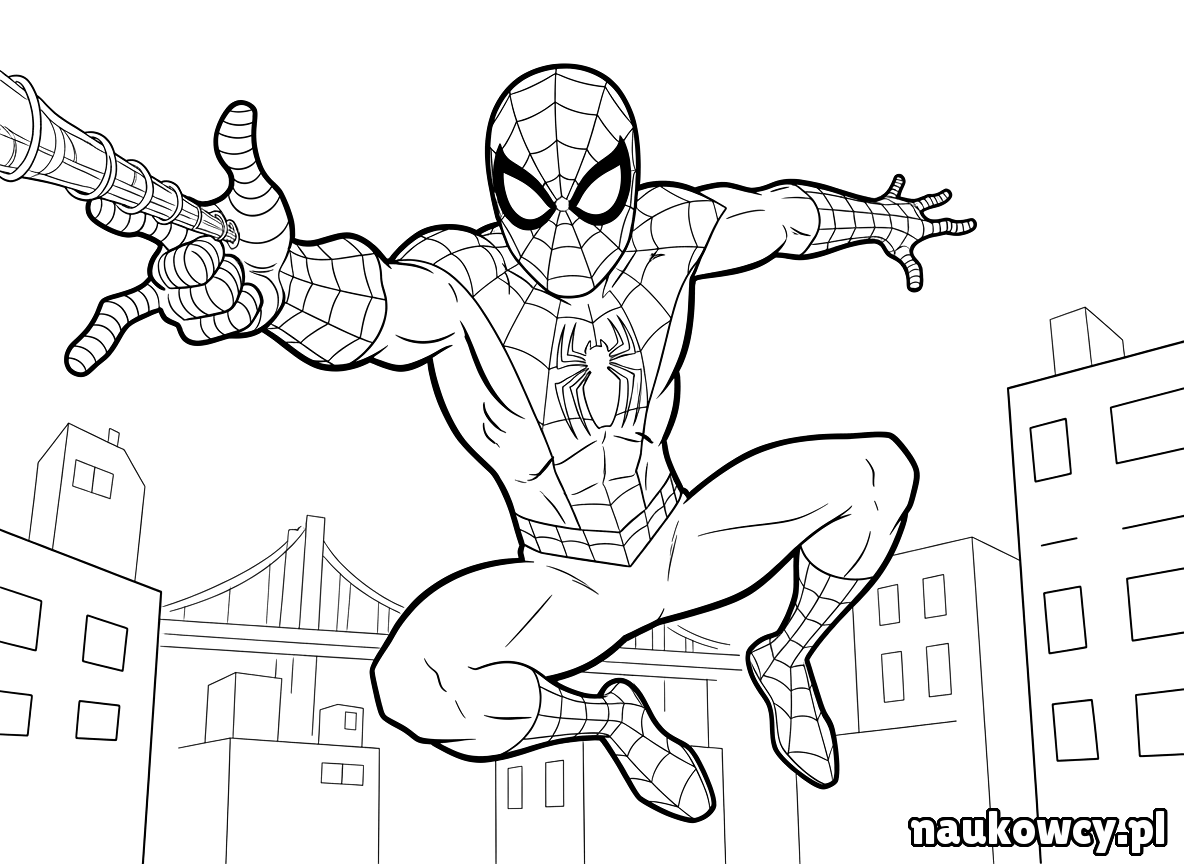 kolorowanka spider man